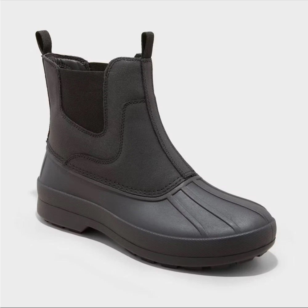 TARGET Goodfellow Black Rubber Boots - size 9